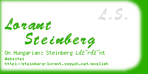 lorant steinberg business card